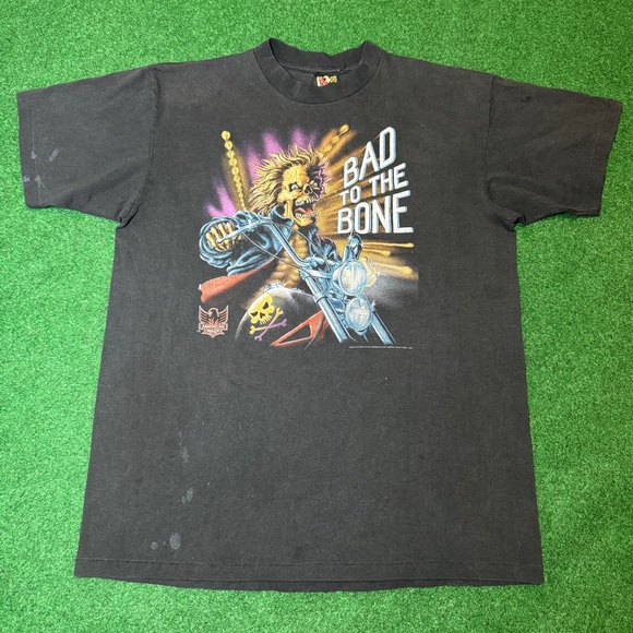 3D Emblem Other - Vintage 90s 3D Emblem Harley Easy Rider Bad To The Bone Fort Worth XL T Shirt